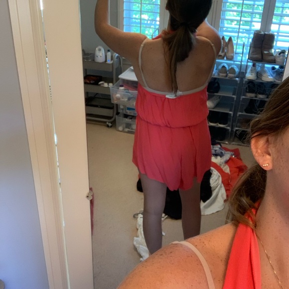 Coral Halter Romper - Picture 4 of 5